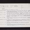 Lochlea, NS43SE 5, Ordnance Survey index card, page number 2, Recto