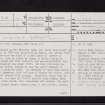 Buiston, NS44SW 2, Ordnance Survey index card, page number 1, Recto