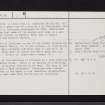Palace Of Inchinnan, NS46NE 2, Ordnance Survey index card, page number 2, Verso