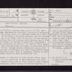 Houston House, NS46NW 13, Ordnance Survey index card, page number 1, Recto