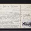 Dumbuie, NS47NW 1, Ordnance Survey index card, page number 1, Recto