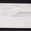 Clydebank, Duntocher, NS47SE 5, Ordnance Survey index card, Recto