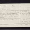 Peel Of Buchanan, NS48NE 8, Ordnance Survey index card, Recto