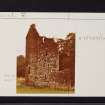 Kingencleugh Castle, NS52NW 3, Ordnance Survey index card, page number 2, Verso