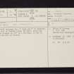 Cumnock, NS52SE 8, Ordnance Survey index card, page number 1, Recto