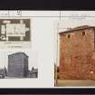 Galston, Barr Castle, NS53NW 1, Ordnance Survey index card, Recto