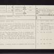 Glen Garr Hill, NS53SE 2, Ordnance Survey index card, page number 1, Recto