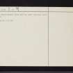 Glen Garr Hill, NS53SE 2, Ordnance Survey index card, page number 2, Verso