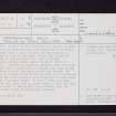 Craigmaddie Muir, NS57NE 44, Ordnance Survey index card, page number 1, Recto