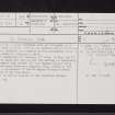 Hutcheson Hill, NS57SW 44, Ordnance Survey index card, page number 1, Recto