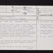 Crossbasket, NS65NE 10, Ordnance Survey index card, page number 1, Recto