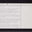 Greenoakhill, Mount Vernon, NS66SE 2, Ordnance Survey index card, page number 2, Verso
