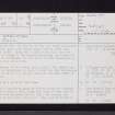 Carlston, NS67NW 14, Ordnance Survey index card, page number 1, Recto
