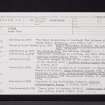 Cadder, NS67SW 16, Ordnance Survey index card, page number 2, Recto