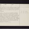 Leckie 1, NS69SE 12, Ordnance Survey index card, page number 2, Recto
