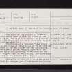 Broich Burn, New Mill, NS69SW 8, Ordnance Survey index card, page number 1, Recto