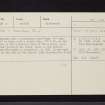 Kirkconnel Manse, NS71SW 7, Ordnance Survey index card, Recto