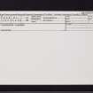 Strathaven, Gasworks, NS74SW 21, Ordnance Survey index card, Recto
