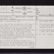 Motherwell, Jerviston House, NS75NE 1, Ordnance Survey index card, page number 1, Recto