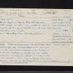 Mote Hill, Hamilton Low Parks, NS75NW 4, Ordnance Survey index card, Recto