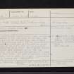 Dalzell House, NS75SE 1, Ordnance Survey index card, page number 1, Recto