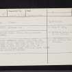 Dunipace, NS75SE 15, Ordnance Survey index card, Recto