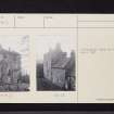 Castlecary Castle, NS77NE 23, Ordnance Survey index card, Verso