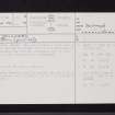 Townhead, NS77NW 25, Ordnance Survey index card, page number 1, Recto