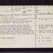 Westfield, NS77SW 20, Ordnance Survey index card, page number 1, Recto