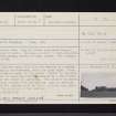 Gallow Hill, Bridge Of Allan, NS79NE 10, Ordnance Survey index card, page number 1, Recto