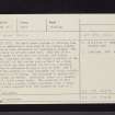 Stirling, Old Town Jail, NS79SE 35.3, Ordnance Survey index card, Recto