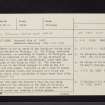 Stirling , Dominican Friary, NS79SE 40, Ordnance Survey index card, page number 1, Recto