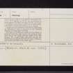 Touch House, NS79SE 53, Ordnance Survey index card, page number 3, Recto
