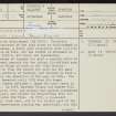 Wanlockhead, NS81SE 2, Ordnance Survey index card, page number 1, Recto