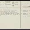 Wanlockhead, NS81SE 3, Ordnance Survey index card, page number 1, Recto