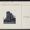 Douglas Castle, NS83SW 4, Ordnance Survey index card, Recto