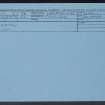 Overton, NS84NW 5, Ordnance Survey index card, Recto