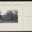 Corra Castle, NS84SE 34, Ordnance Survey index card, Recto