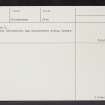 Alva, NS89NE 3, Ordnance Survey index card, page number 2, Recto