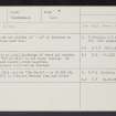 The Nebit, NS89NE 8, Ordnance Survey index card, Recto