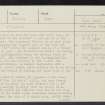 Dumyat, NS89NW 14, Ordnance Survey index card, page number 1, Recto