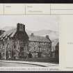 Menstrie Castle, NS89NW 21, Ordnance Survey index card, Recto