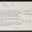 Tullibody, Haer Stane, NS89SE 5, Ordnance Survey index card, page number 1, Recto