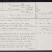 Bower Of Wandel, NS92NE 2, Ordnance Survey index card, page number 1, Recto