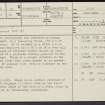 Clydeside Farm, NS92NE 15, Ordnance Survey index card, page number 1, Recto