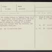Boghead House, NS96NE 12, Ordnance Survey index card, Recto