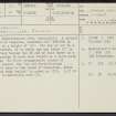 Castlehill, NS97NE 4, Ordnance Survey index card, page number 1, Recto
