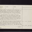 Cuninghar, NS99NW 1, Ordnance Survey index card, page number 2, Verso