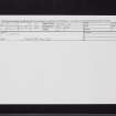 Linnhous, NT06SE 2, Ordnance Survey index card, Recto