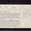 House Of The Binns, NT07NE 4, Ordnance Survey index card, page number 1, Recto
